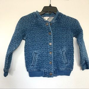 Cat and Jack | denim star embroidered jacket